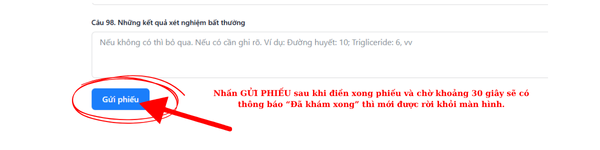 Gửi phiếu khám bệnh